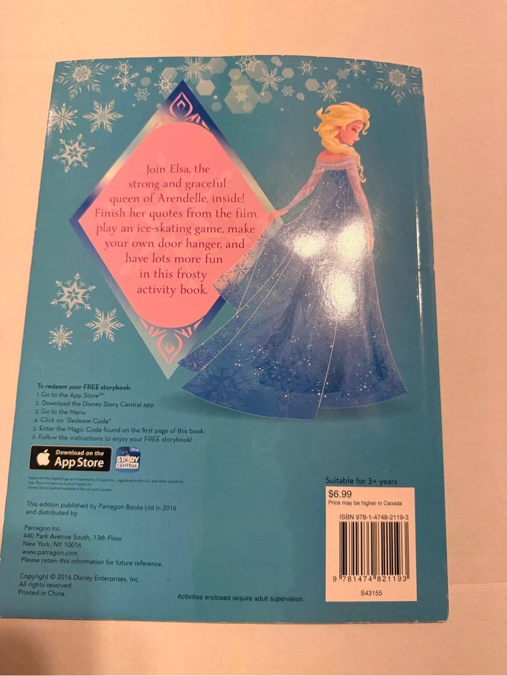 Disney Elsa's Royal Magic Activity‎ Book - Blue, Gold, White
